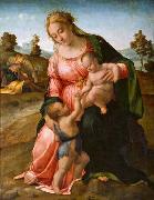 Francesco Granacci Madonna and Child with St John the Baptist oil painting artist